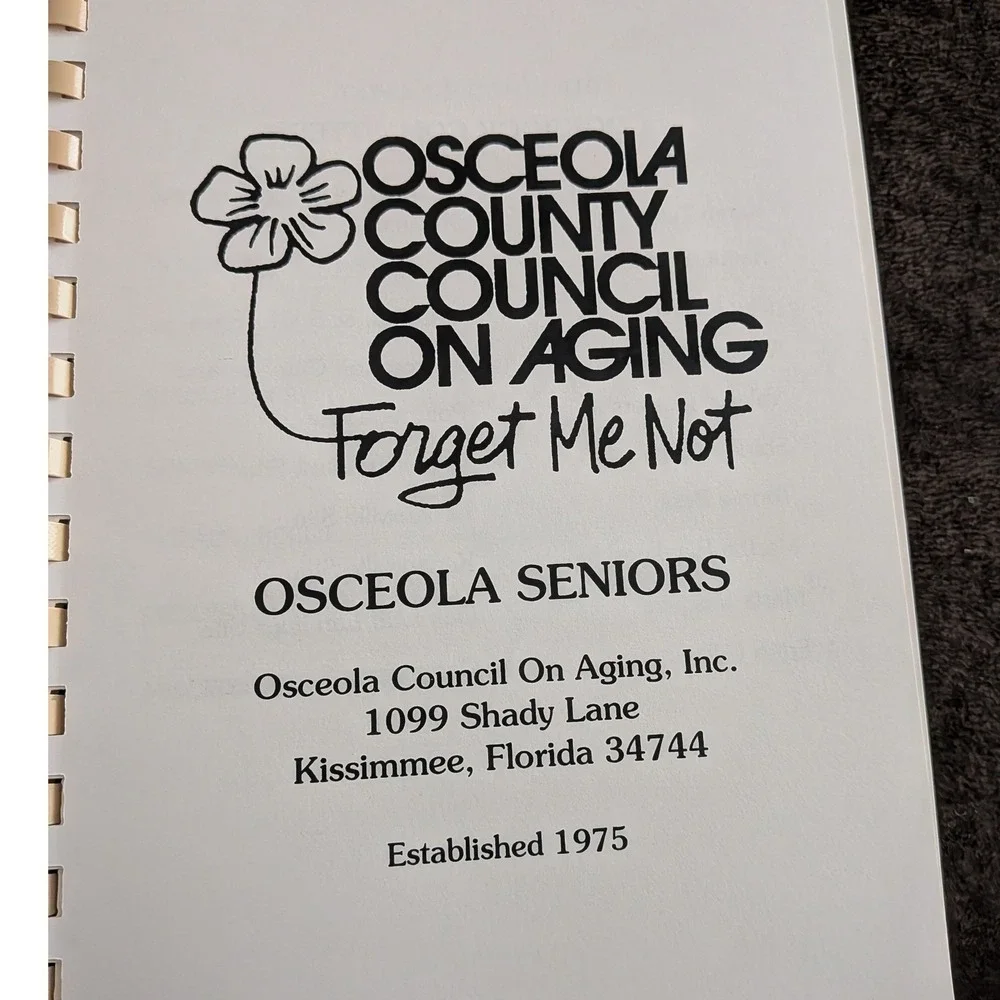 Osceola Council on Aging Favorite Recipes Variety Pack Cookbook Kissimmee FL